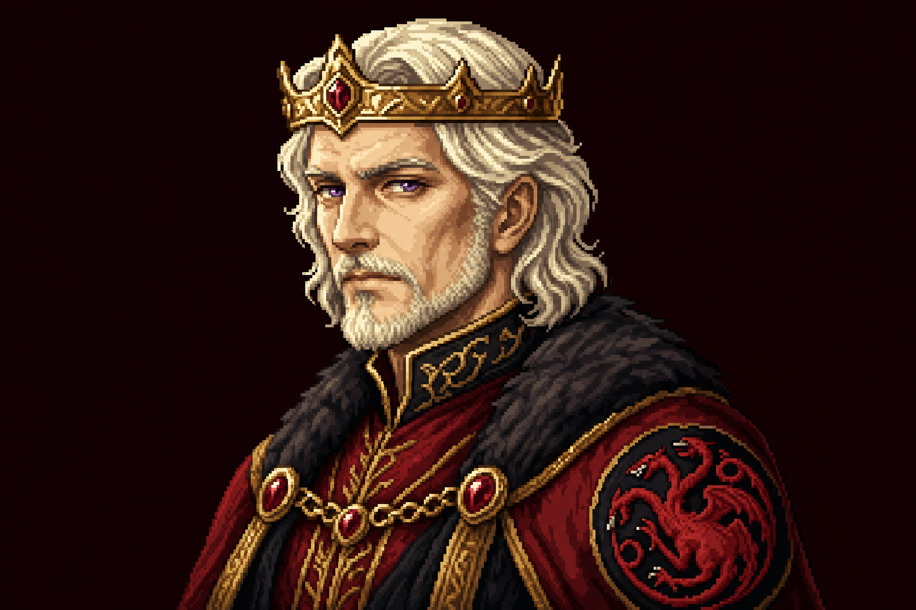 Portrait of Viserys II Targaryen